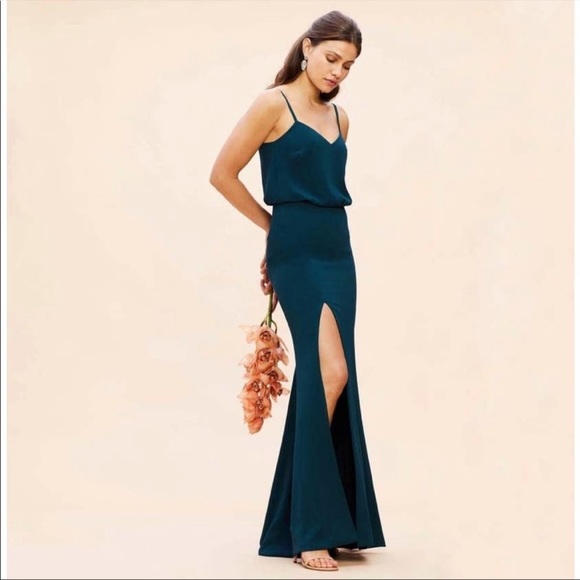 Dress the Population Gracelyn Gown in Pine SZ XXS NWT - Picture 1 of 5